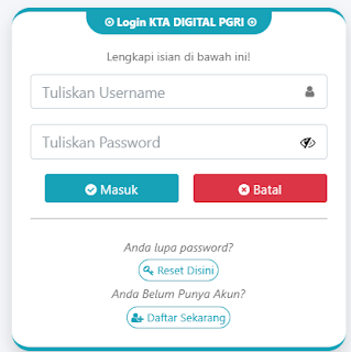 Register PGRI Kota Padang - Persatuan Guru Republik Indonesia Cabang Kota Padang